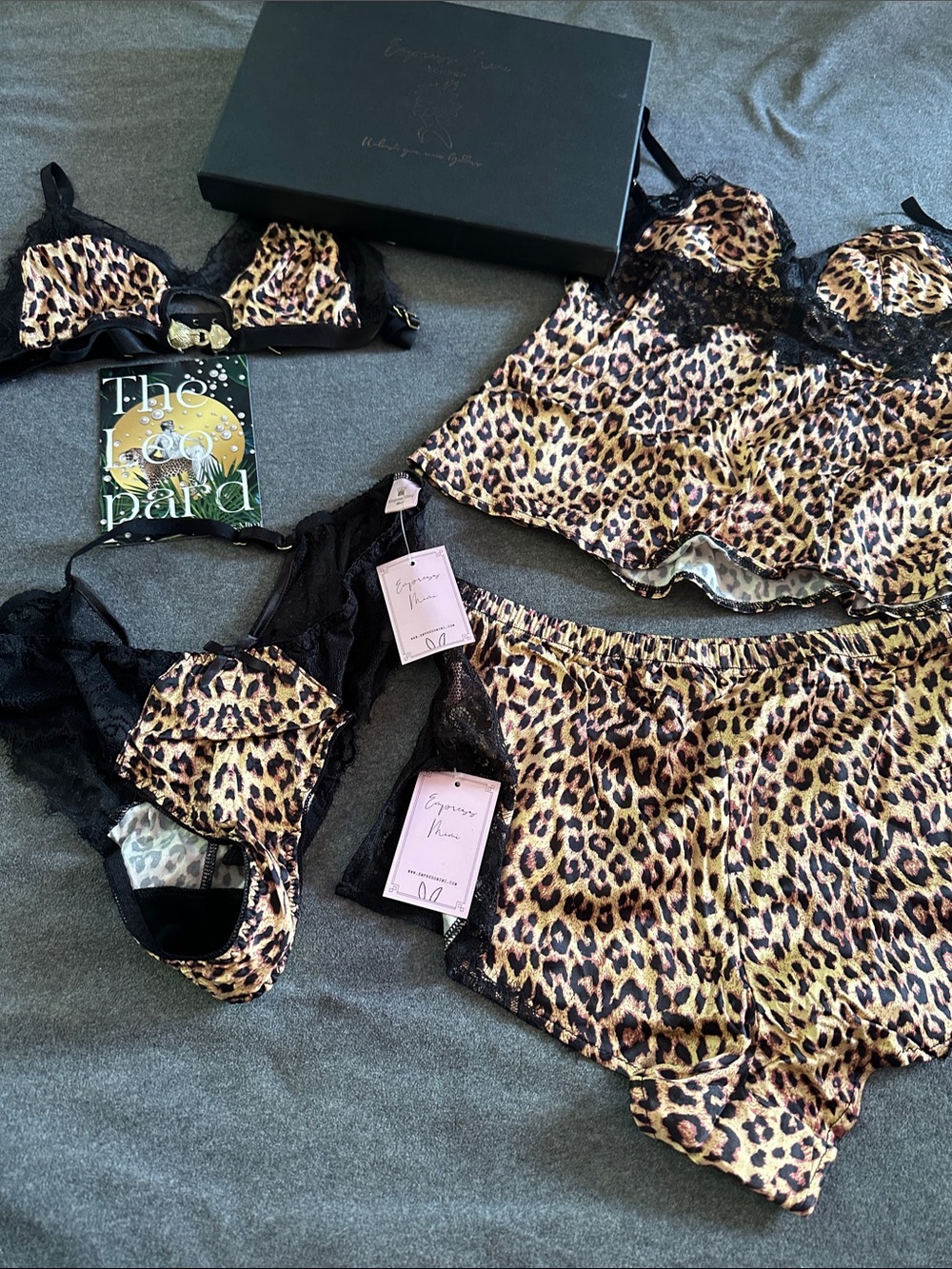 NWT Empress Mimi - Leopard Empress 4 pc set in M & XL